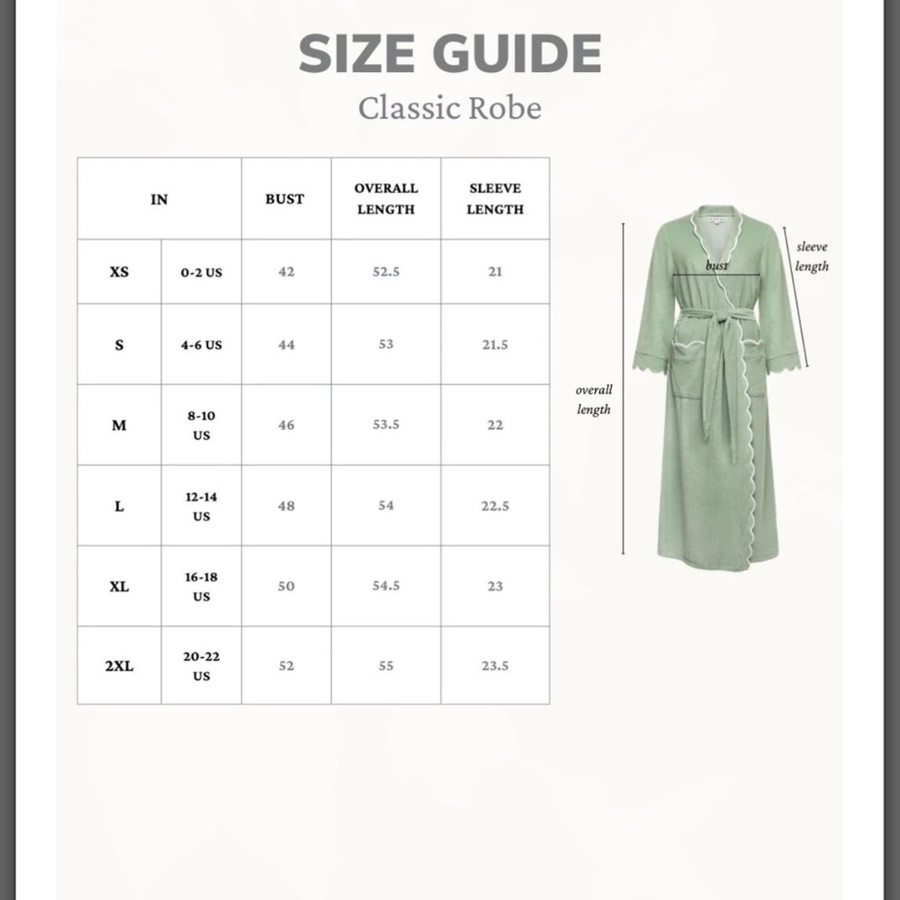 Heidi Carey Scalloped Robe small NWT - Picture 5 of 5